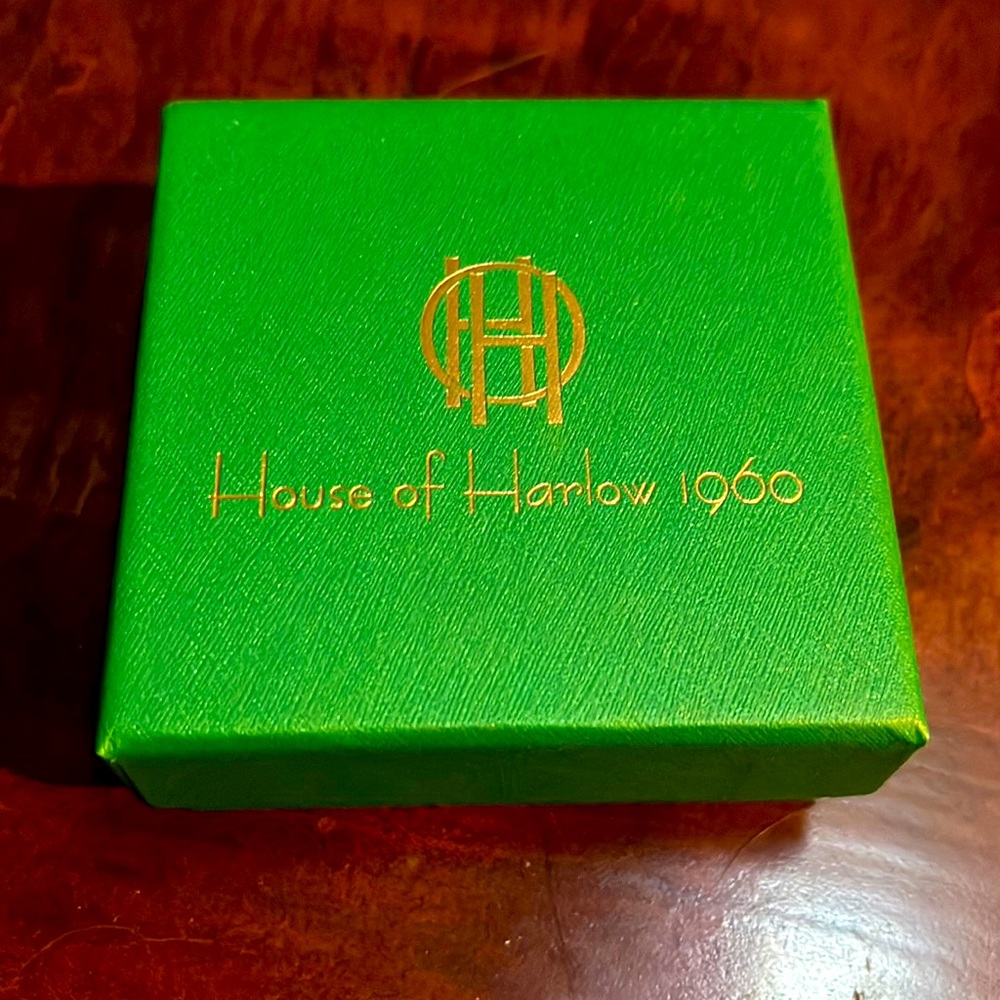 NWT House of Harlow 1960 Gold Hoops 1” Comes in Original Box.